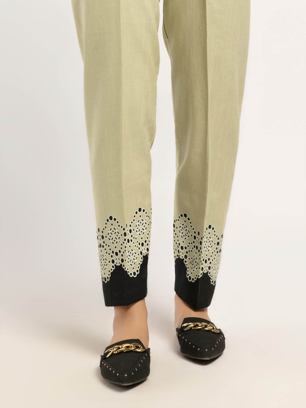 Printed Khaddar Trousers