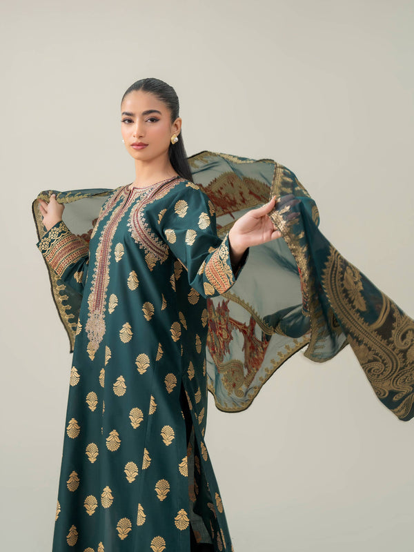 3 Piece Lawn Suit-Embroidered (Pret)