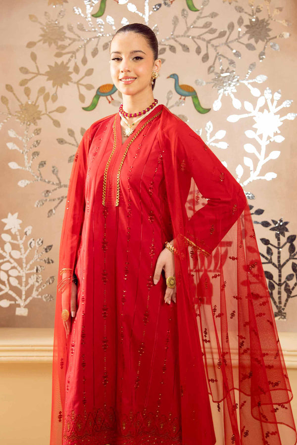 3 Piece - Embroidered Suit - PE25-234