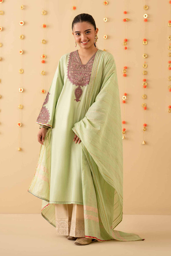2 Piece - Embroidered Suit - PE25-383