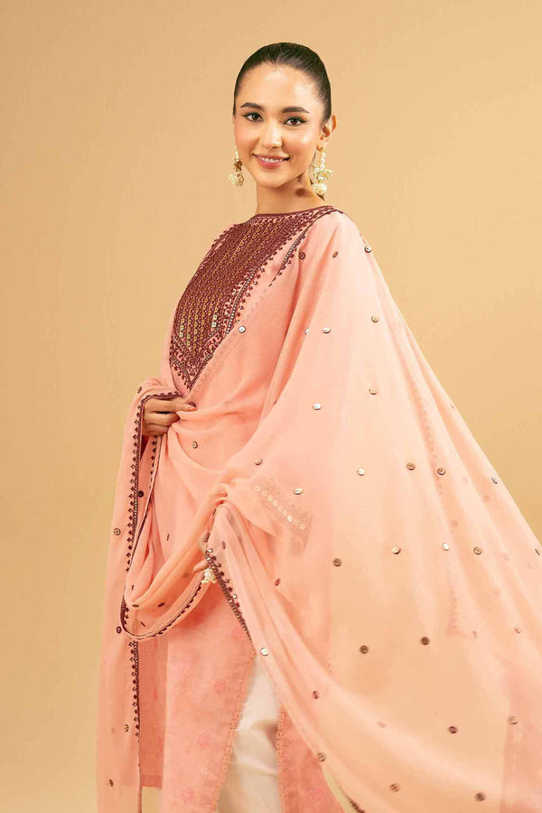 2 Piece - Embroidered Suit - PE25-387