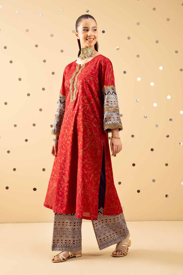 2 Piece - Printed Suit - PE25-406