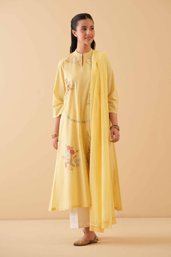 2 Piece - Embroidered Suit - PE25-417