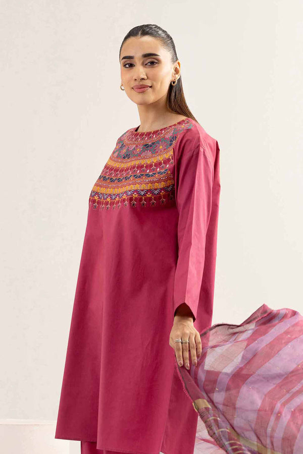 3 Piece - Embroidered Suit - PE25-470