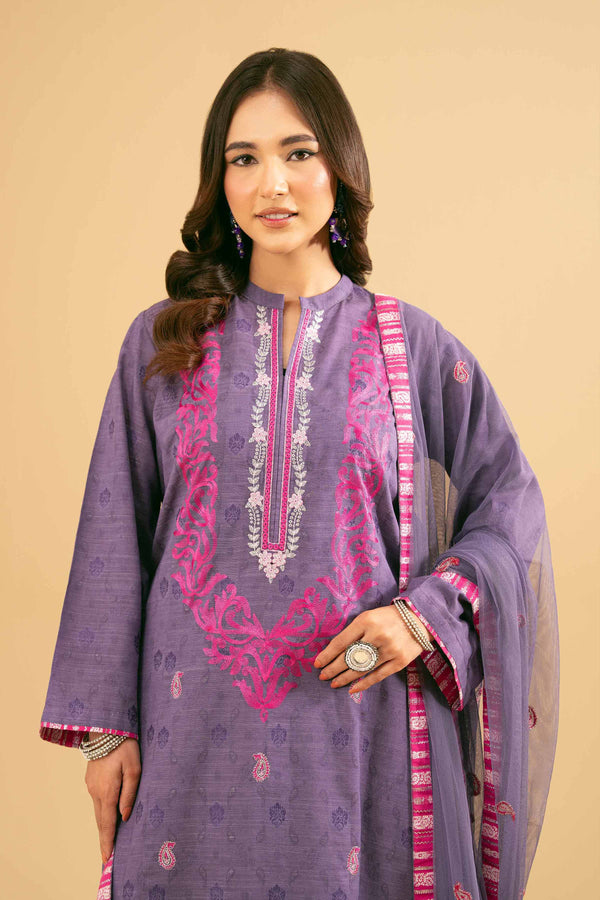 2 Piece - Embroidered Suit - PE25-471