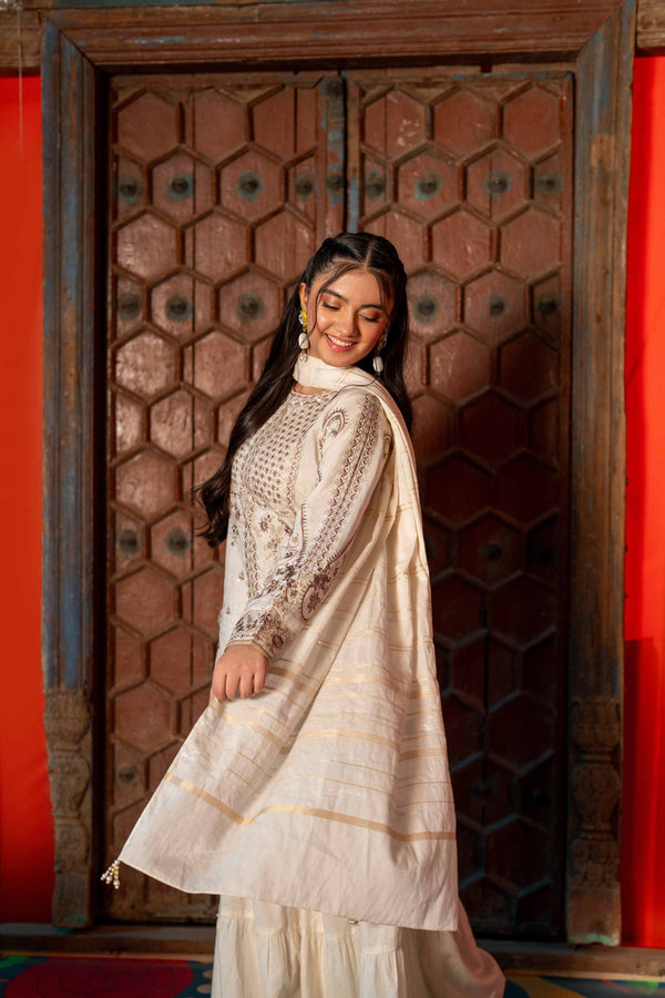 3 Piece - Embroidered Suit - PFE25-13