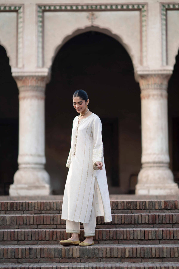 2 Piece - Embroidered Suit - PFE25-18