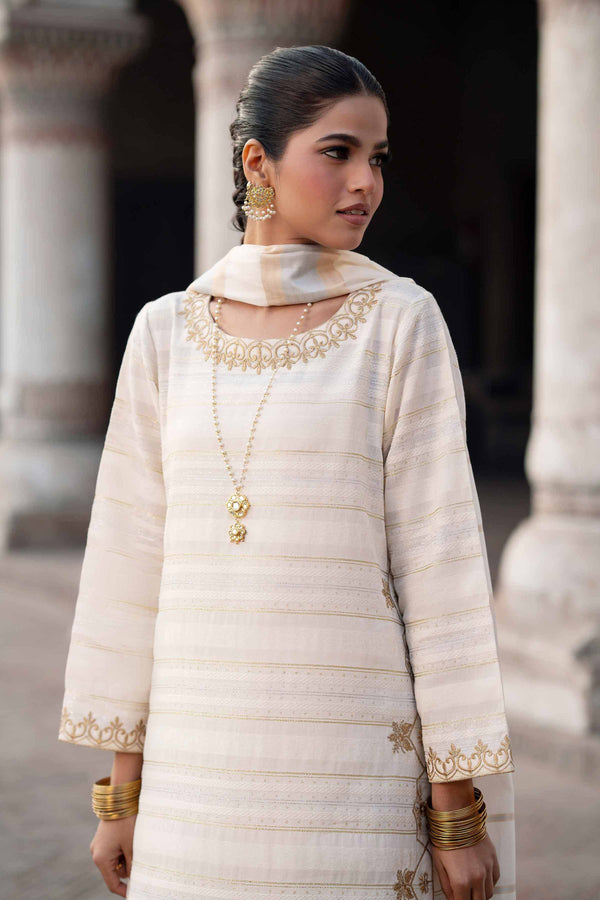 3 Piece - Embroidered Suit - PFE25-37