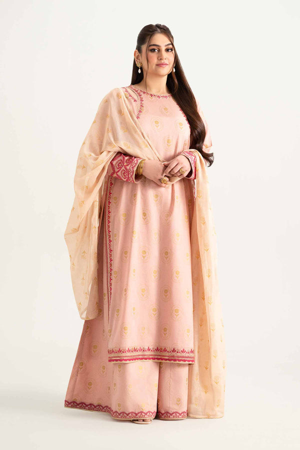 3 Piece - Printed Embroidered Suit - PMD25-05 M