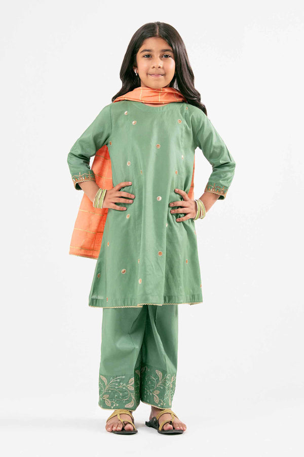 3 Piece - Embroidered Suit - PMD25-19 D