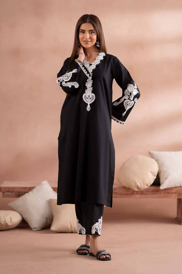 2 Piece - Embroidered Suit - PS25-114