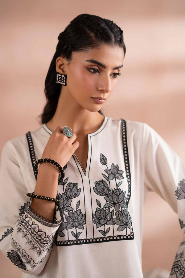 2 Piece - Embroidered Suit - PS25-128