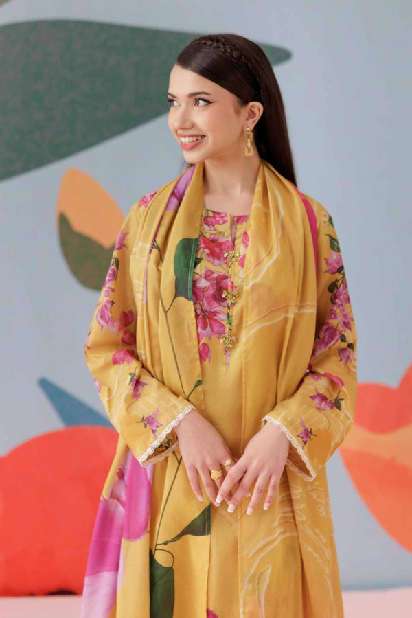 3 Piece - Printed Suit - PS25-133