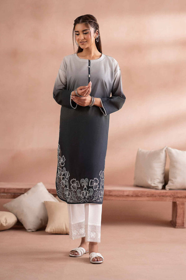 Printed Embroidered Shirt - PS25-153