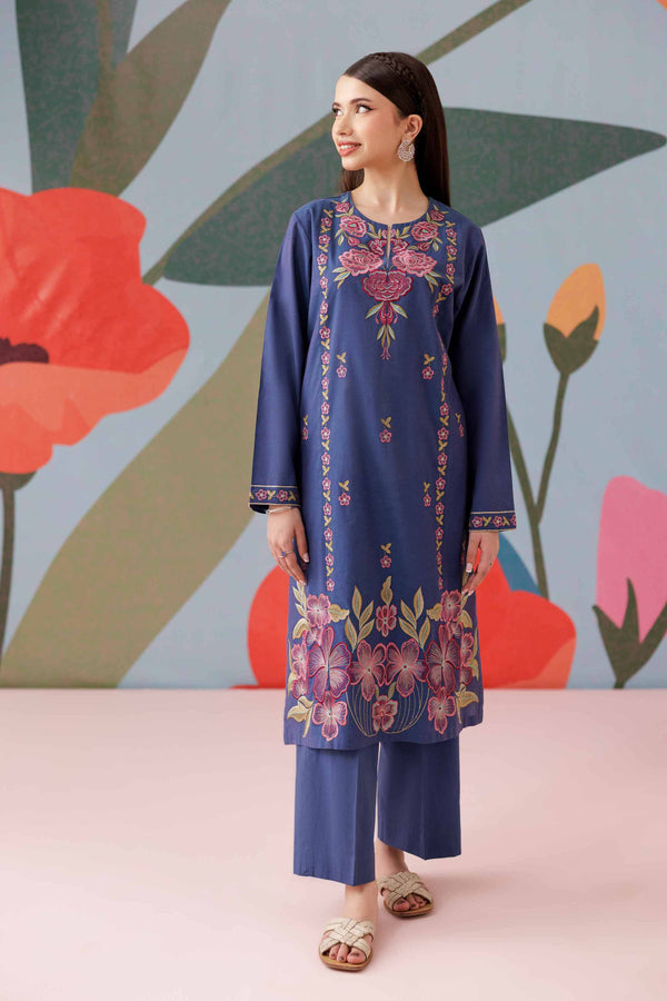 2 Piece - Embroidered Suit - PS25-182