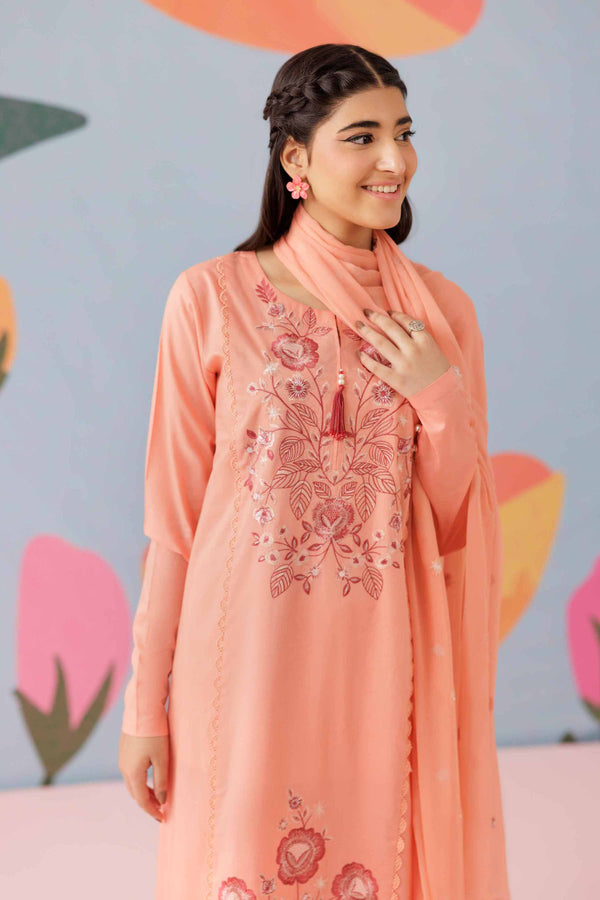 3 Piece - Embroidered Suit - PS25-275