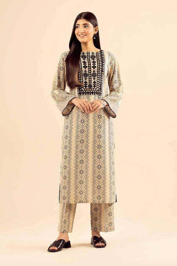 2 Piece - Embroidered Suit - PW25-224