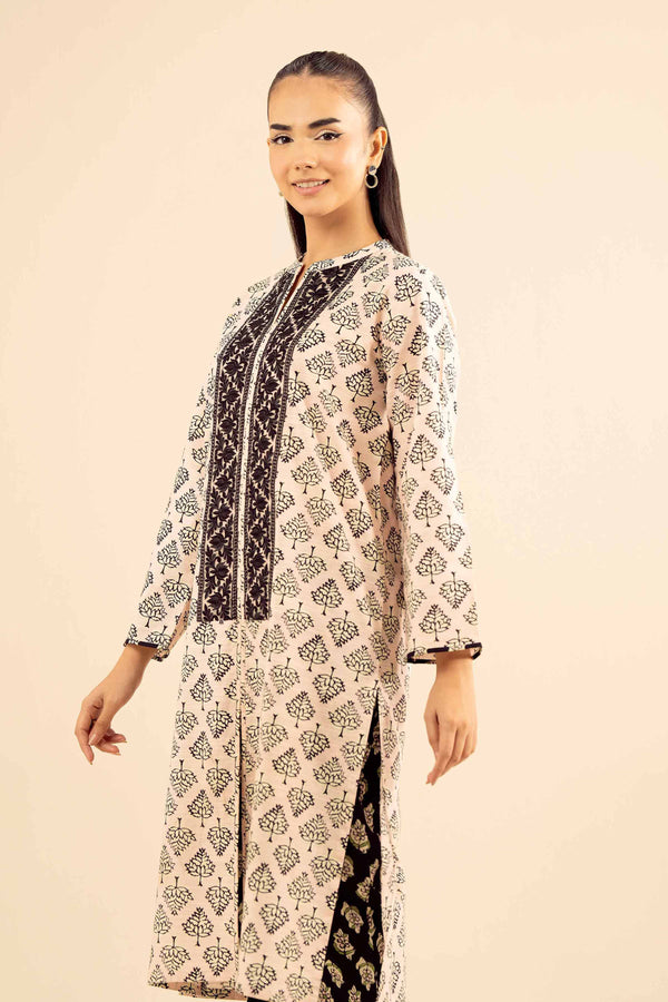 2 Piece - Printed Embroidered Suit - PW25-226