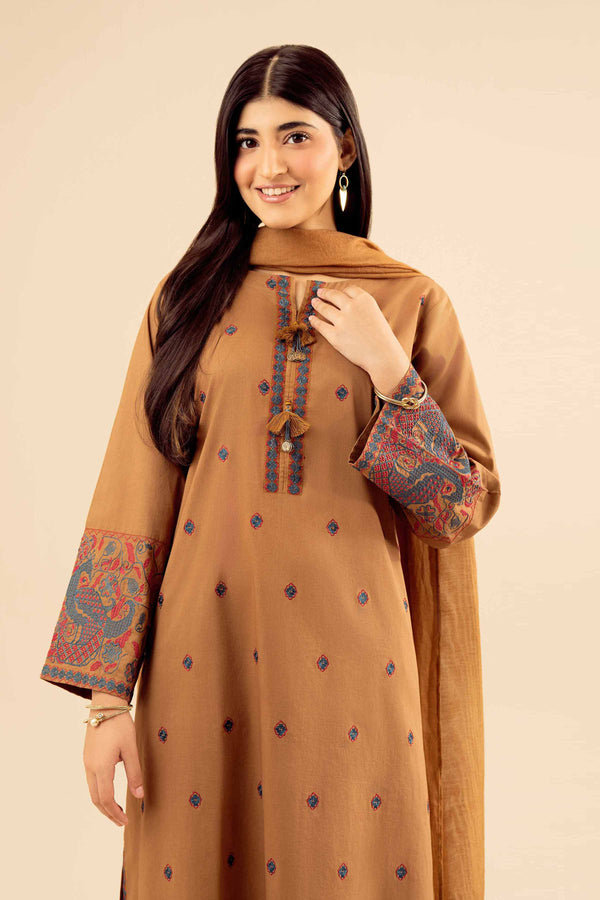 3 Piece - Embroidered Suit - PW25-412