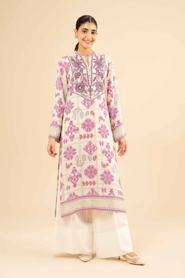 Printed Embroidered Shirt - PW25-57