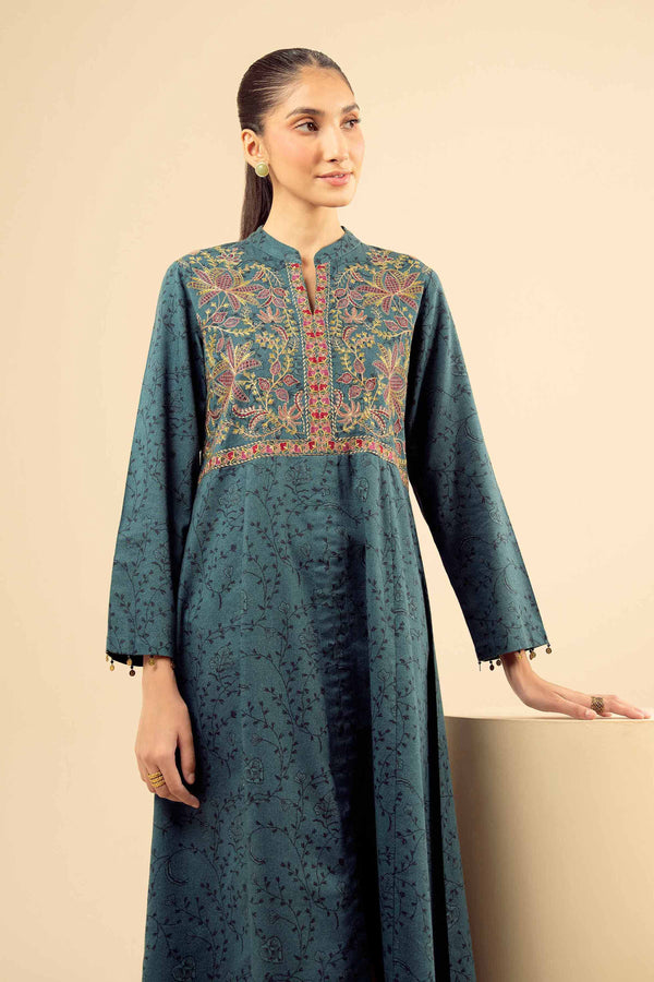 Printed Embroidered Shirt - PW25-579