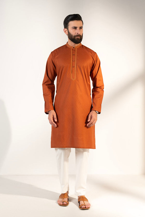 Slim Fit Embroidered Kurta