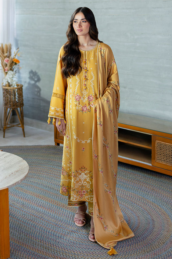 ROSETTE BLISS-3PC SATIN EMBROIDERED SUIT