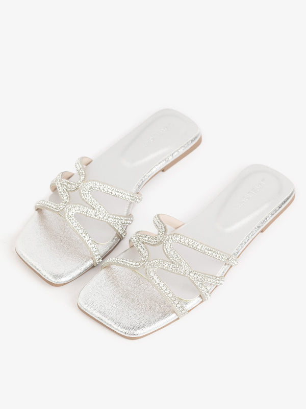 Stone Embellished Flats