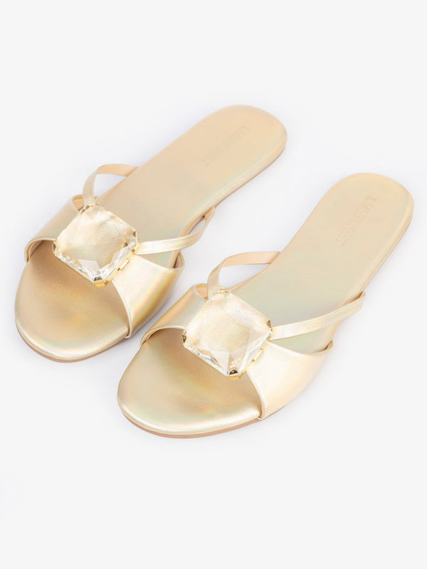 Embellished Slide Flats