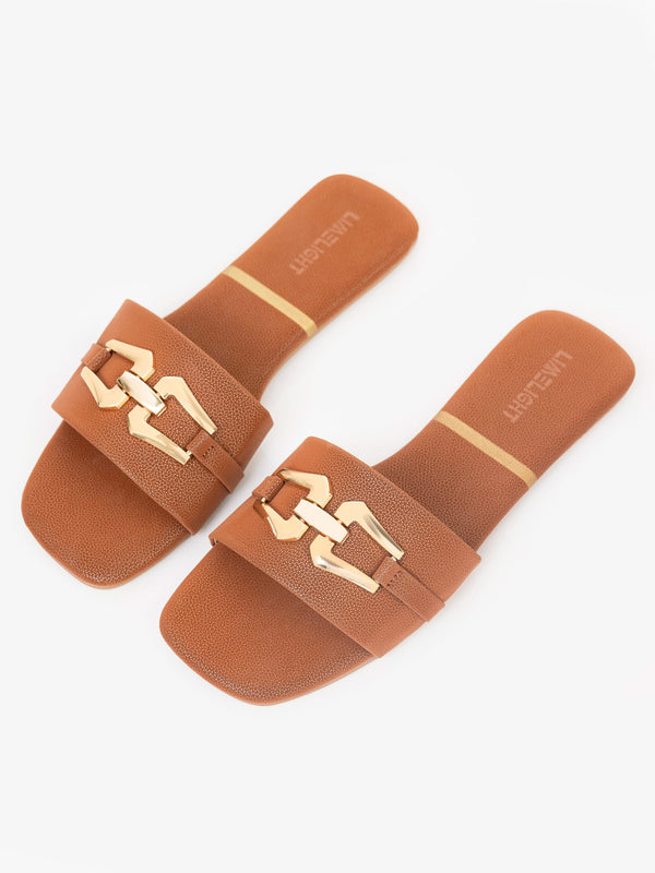 Metallic Brooch Flats