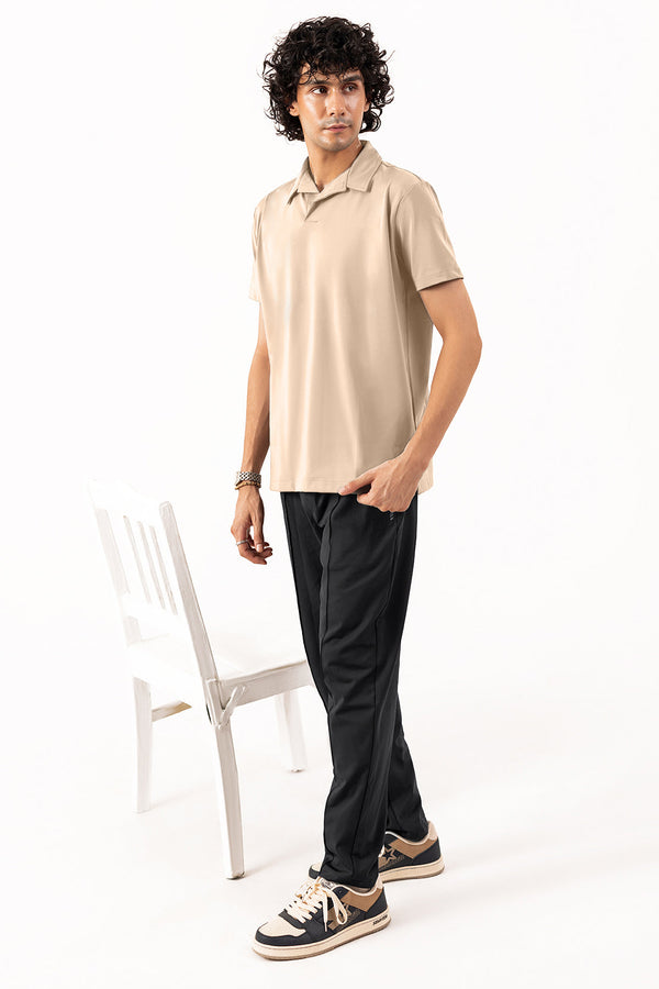 Structured Polo Collar Tee Shirt