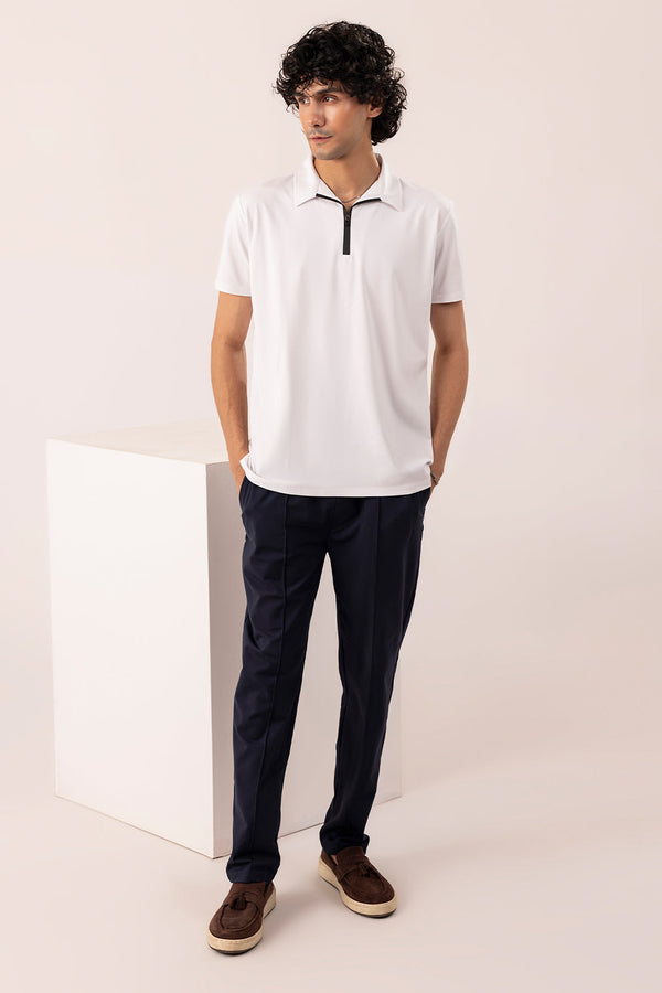 Polo Zip-Up Tee Shirt