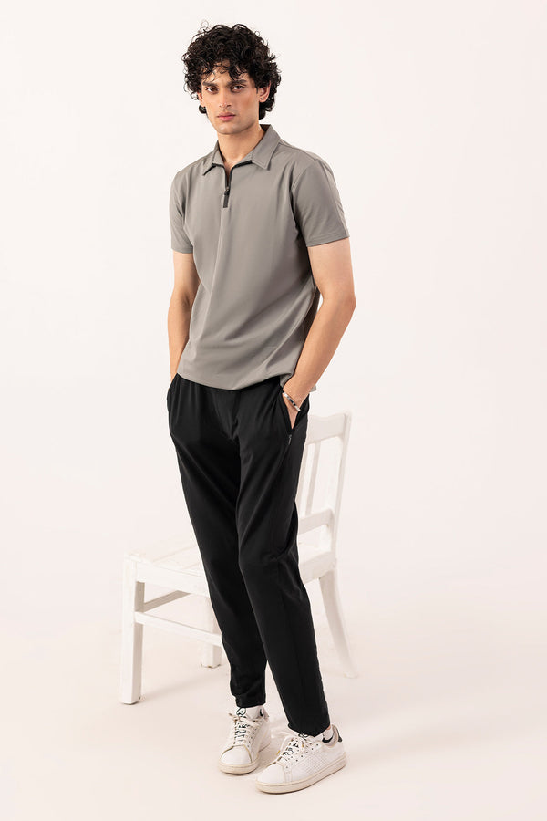 Polo Zip-Up Tee Shirt