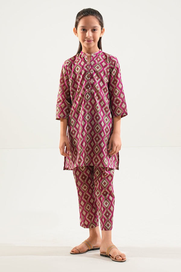 Stitched Lawn 2 Piece (Shirt/Trouser) For Kids