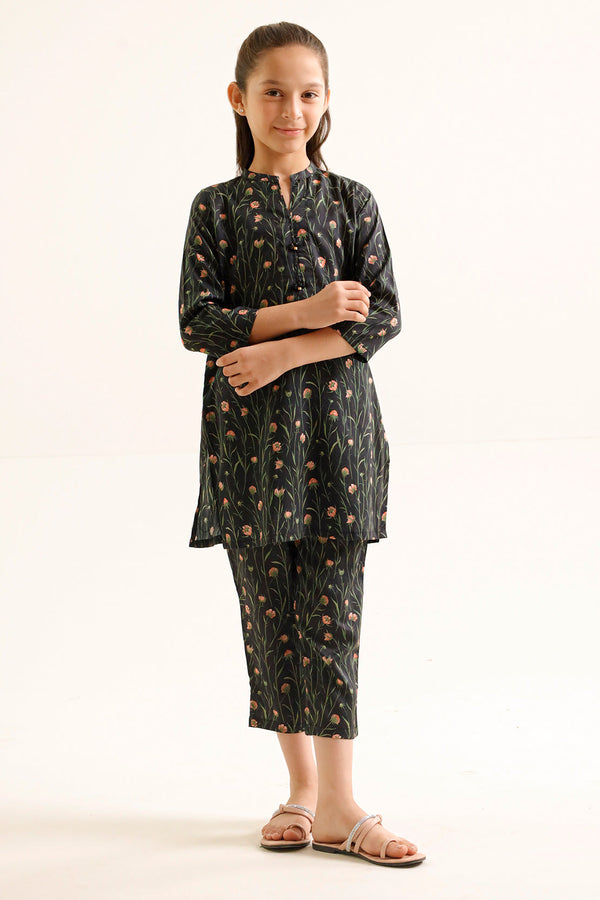 Printed Silk Touch Stitched Shirt For Kids