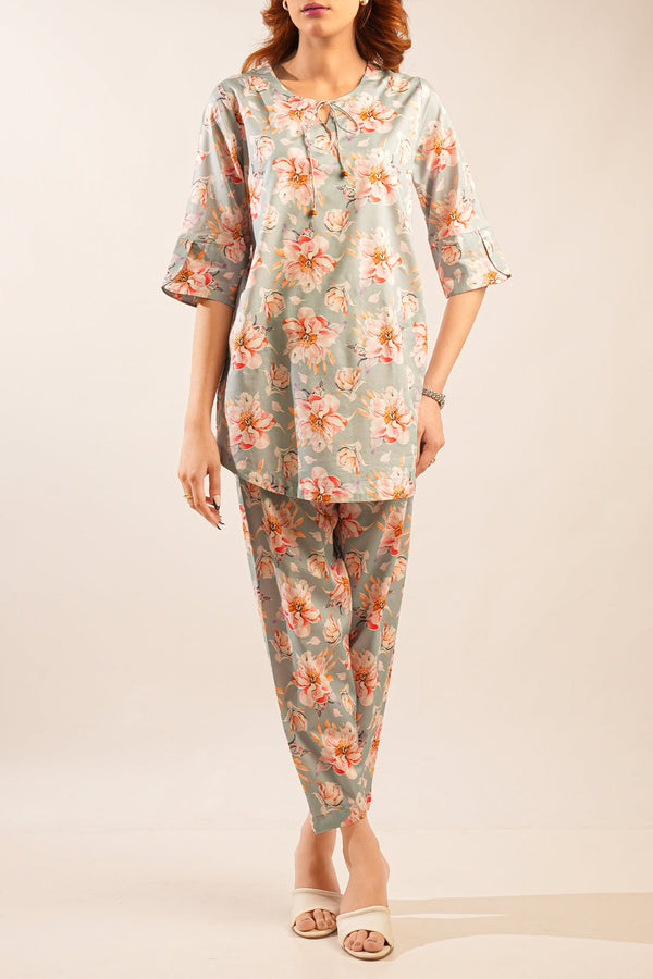 Printed Silk Touch Stitched Shirt