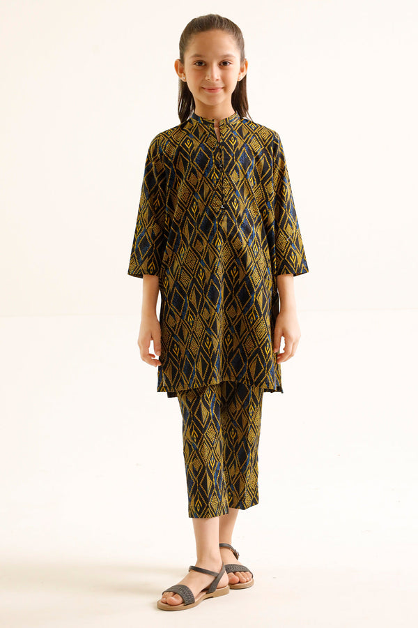 Printed Lawn Stitched 2 Piece (Shirt/Trouser) For Kids