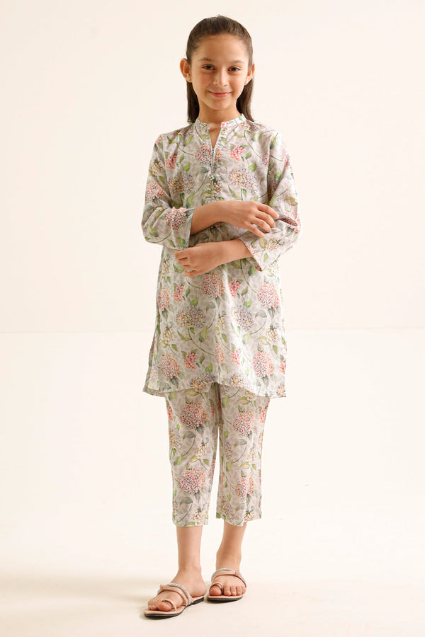 Printed Silk Touch Stitched Shirt/trouser For Kids