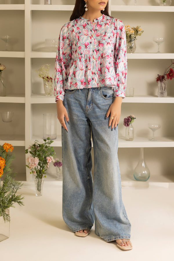 Printed Silk Touch Stitched Shirt