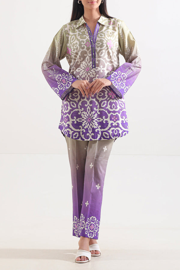 Printed Soft Touch Cotton Stitched Shirt