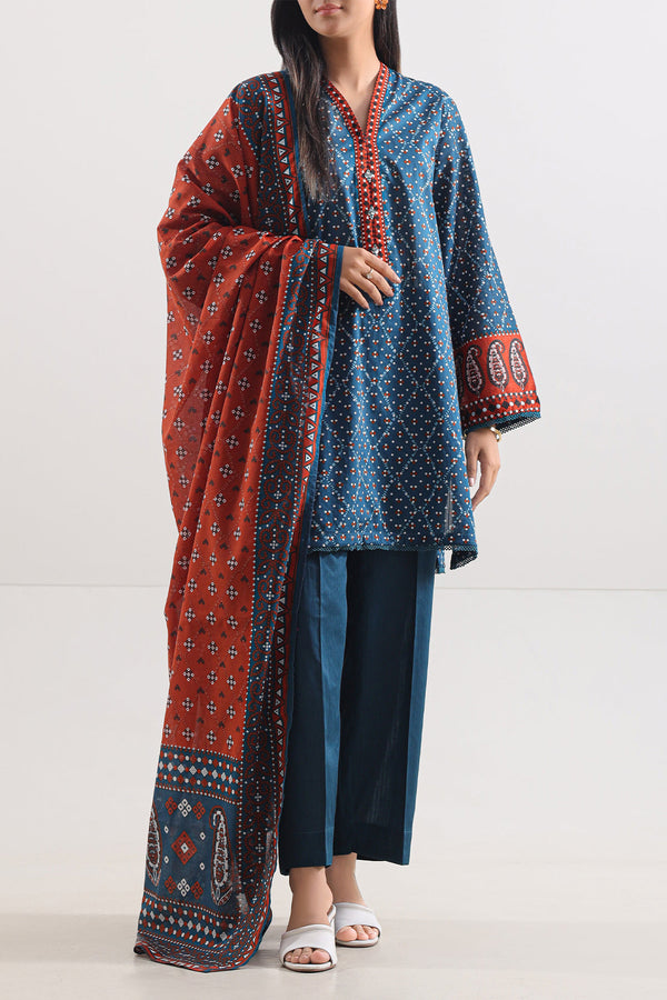 Printed Lawn Stitched 3 Piece