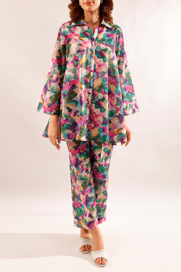 Printed Lawn Stitched 2 Piece (Shirt/Trouser)