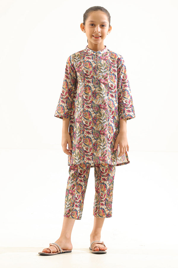 Printed Lawn Stitched 2 Piece (Shirt/Trouser) For Kids