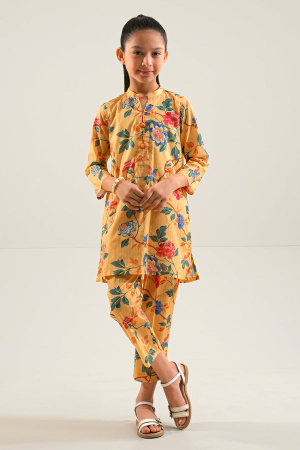 Printed Lawn Stitched 2 Piece (Shirt/Trouser) For Kids