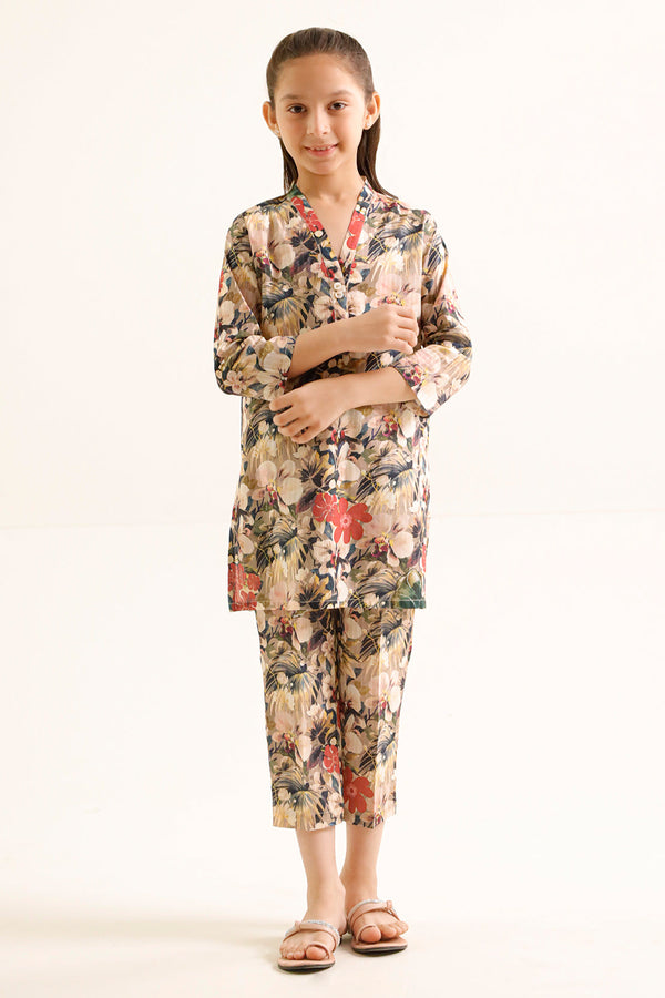 Printed Lawn Stitched 2 Piece (Shirt/Trouser) For Kids