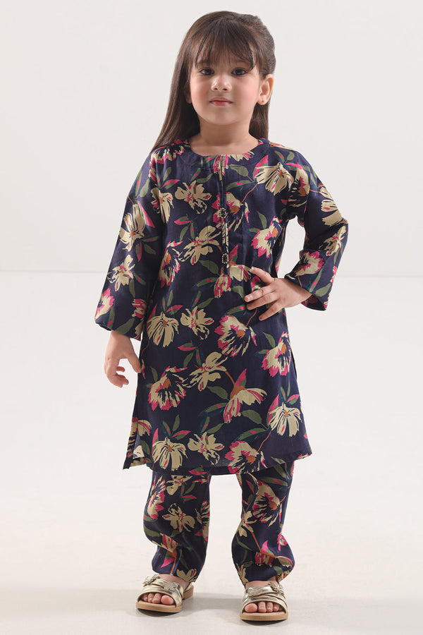 Printed Silk Touch Stitched Shirt/trouser For Kids