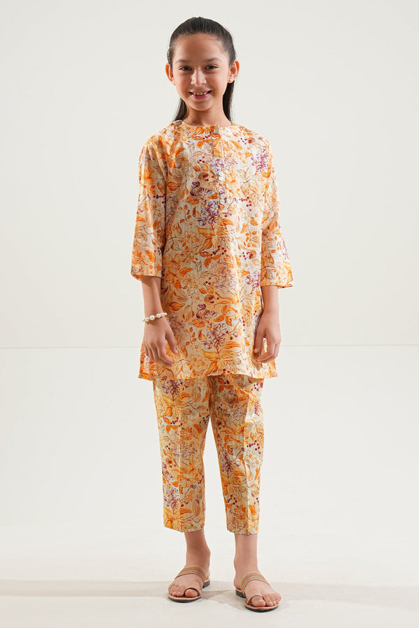 Stitched Lawn 2 Piece (Shirt/Trouser) For Kids