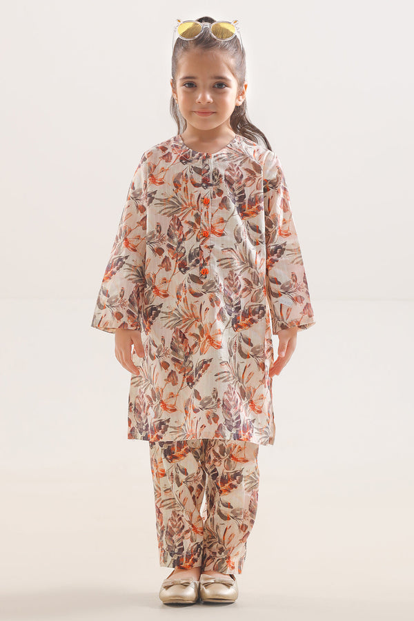 Printed Lawn Stitched 2 Piece (Shirt/Trouser) For Kids