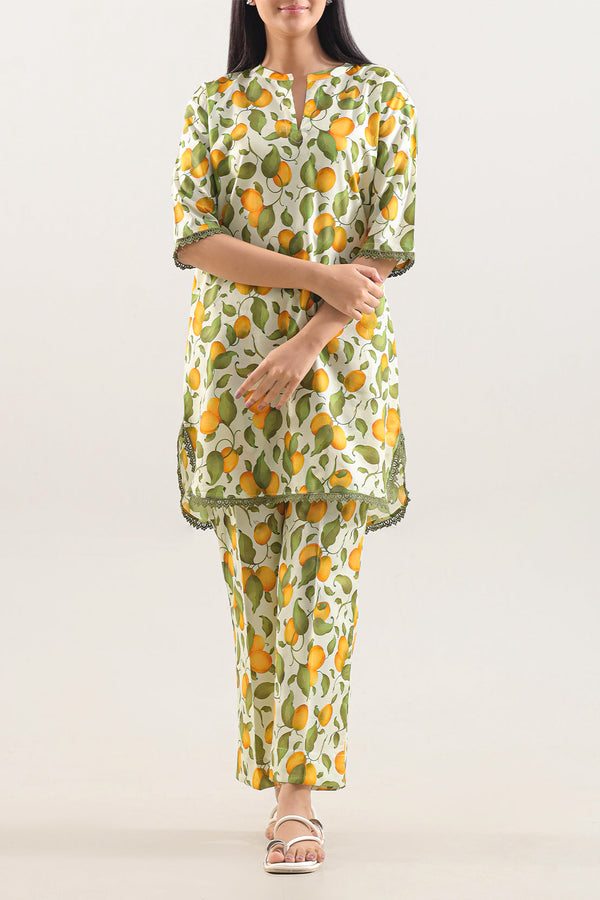 Printed Silk Touch Stitched Shirt