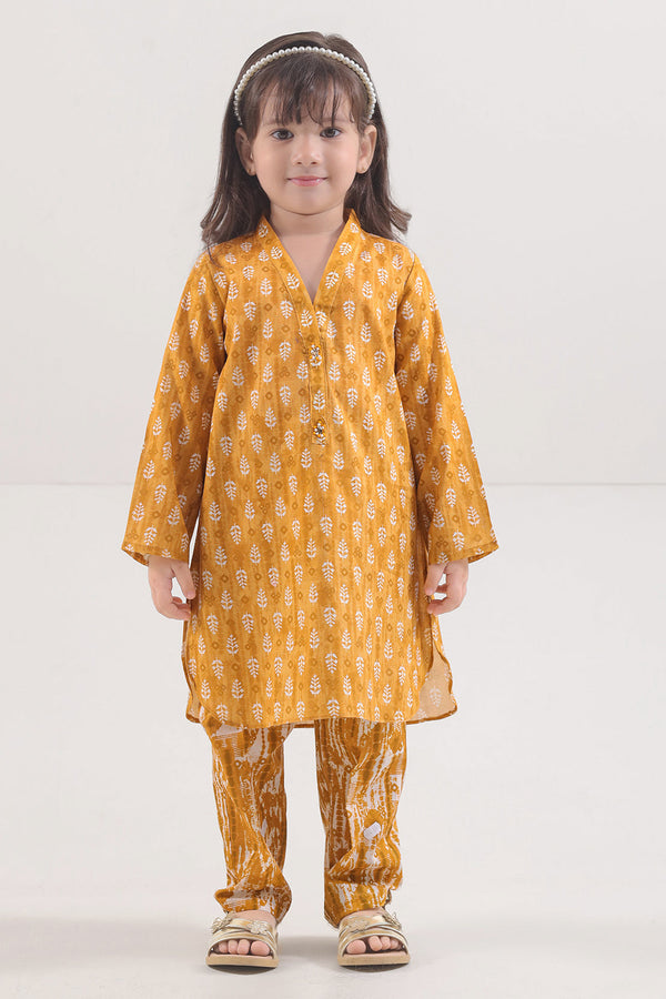 Printed Lawn Stitched 2 Piece (Shirt/Trouser) For Kids